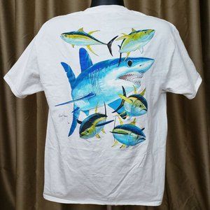 Guy Harvey Original Shark Tuna T-Shirt Men's L
